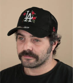 NEW ERA Trucker Flower LA Black