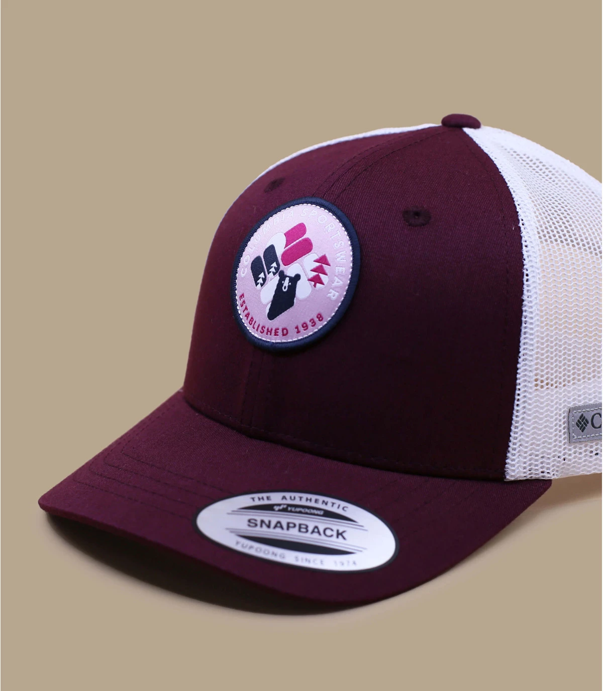 Columbia Trucker Kid Circle Patch Marlonberry – Image 3