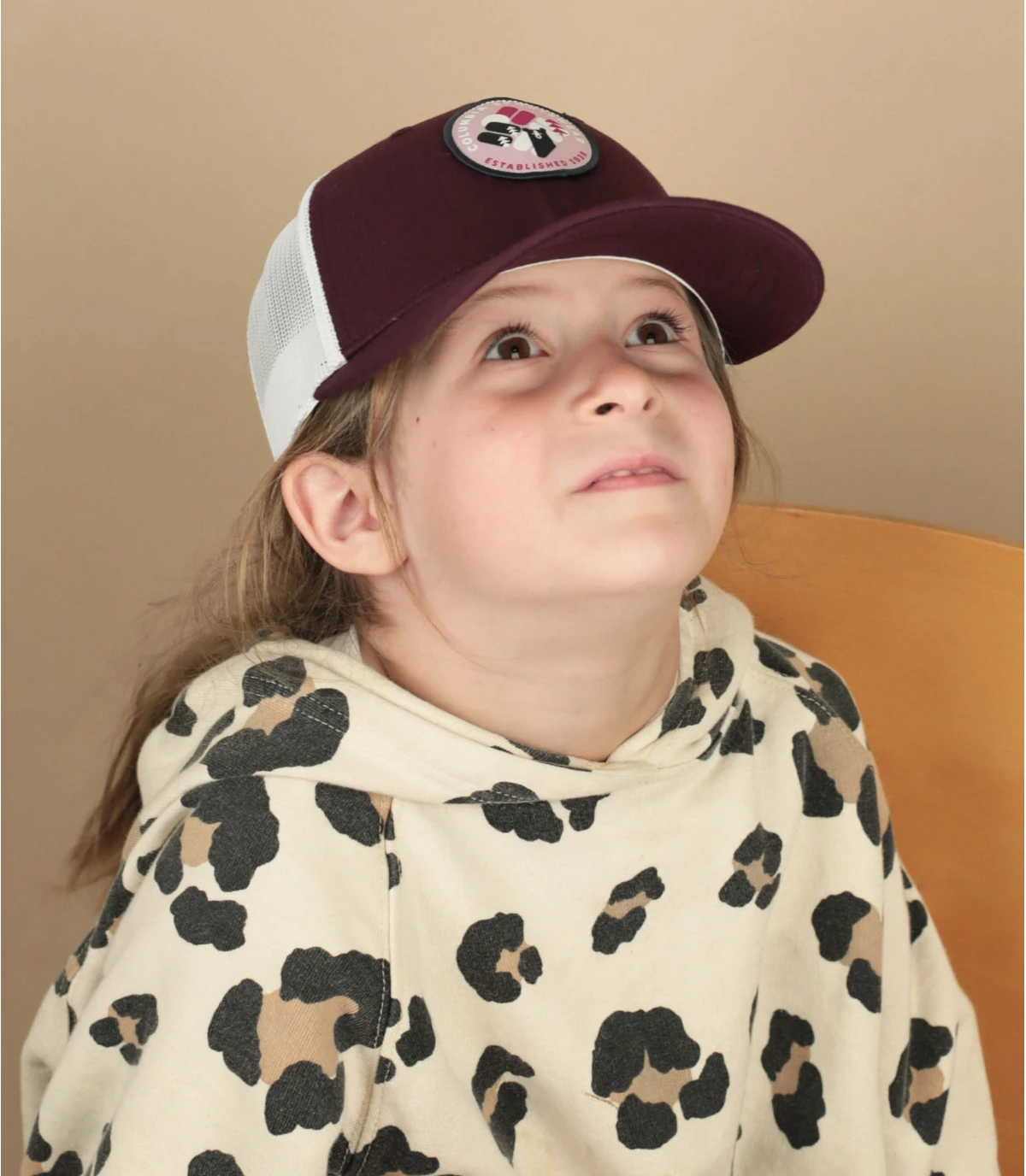 Columbia Trucker Kid Circle Patch Marlonberry