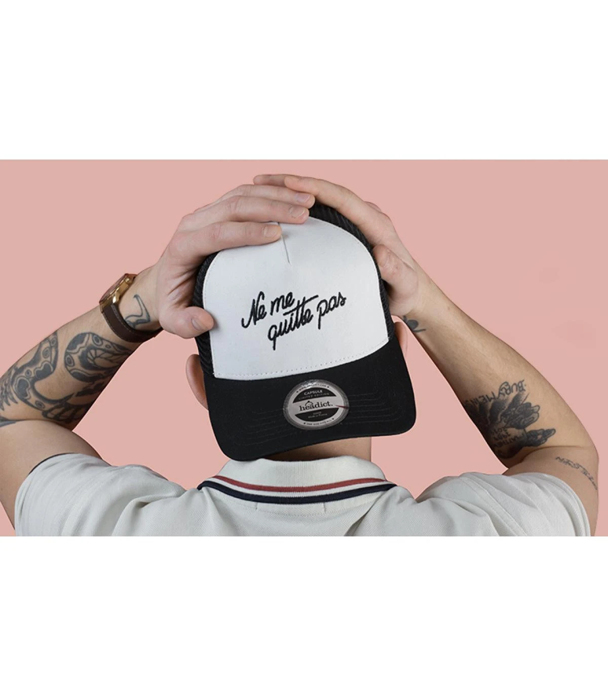 Trucker Ne Me Quitte Pas Black White