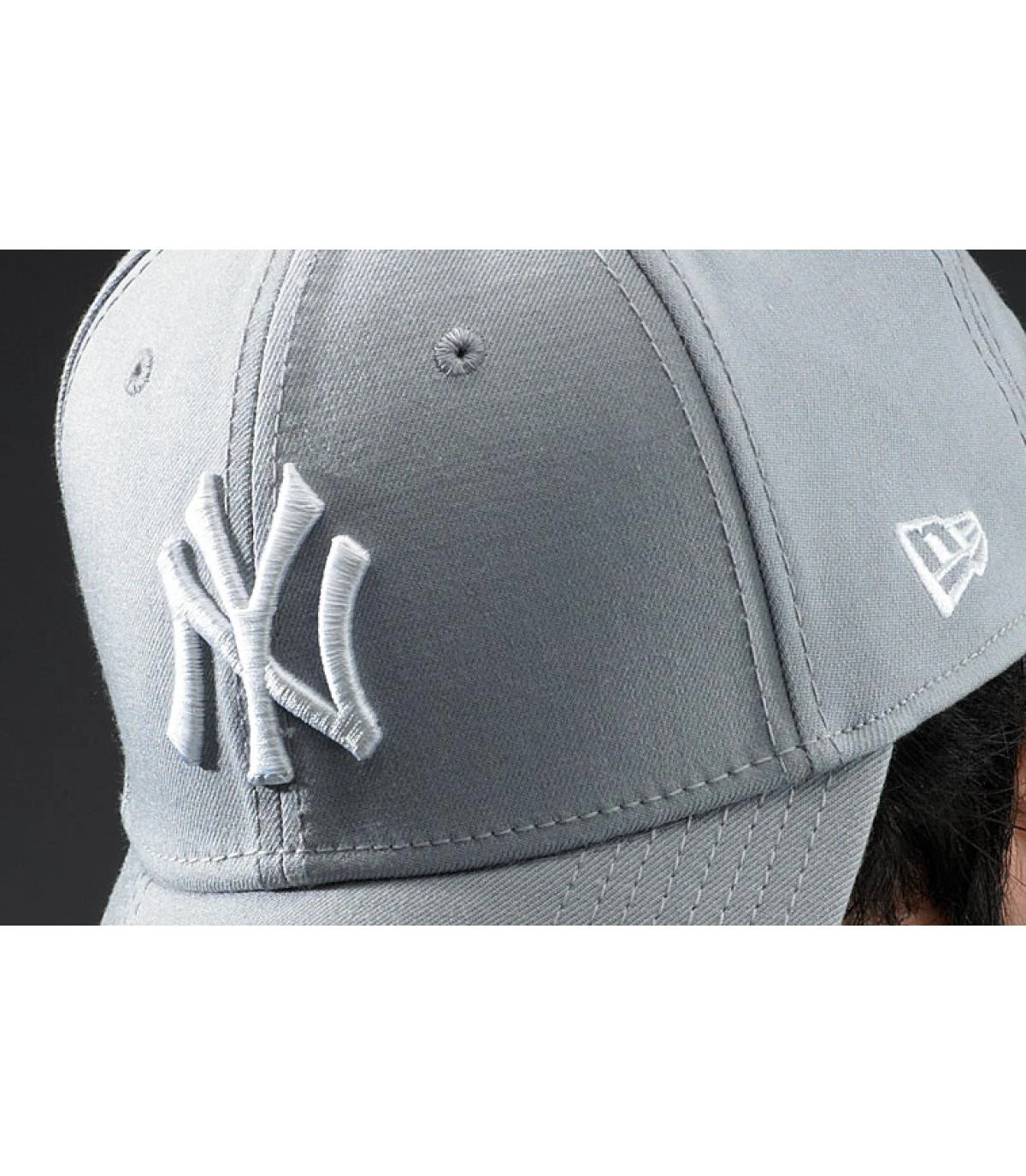 NEW ERA Casquette NY 9forty Grise Ajustable – Image 3