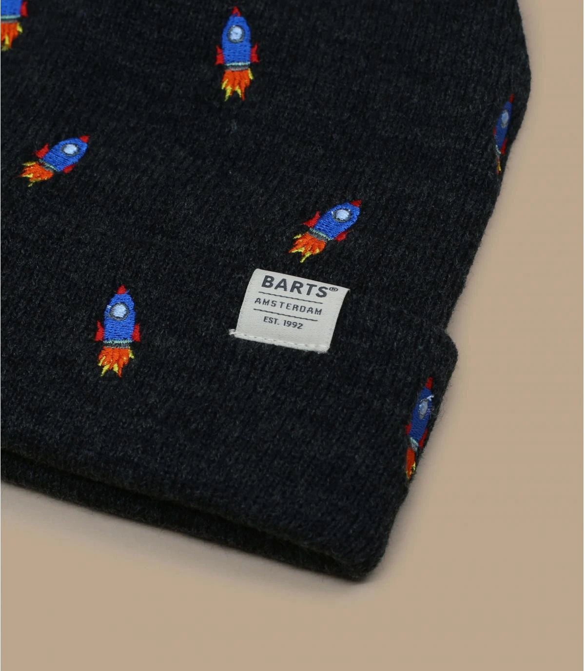 Barts Vinson Beanie Kids Dark Heather – Image 3